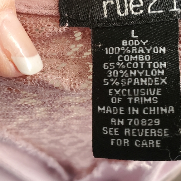 Rue 21 Mauve Kimono/Jacket Size Large - Picture 5 of 6